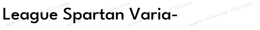 League Spartan Varia字体转换